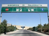 Entrata discarica Malagrotta