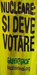 Greenpace si al voto 